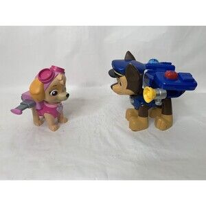 Paw Patrol Chase And Skye Figure Lot Set of 2